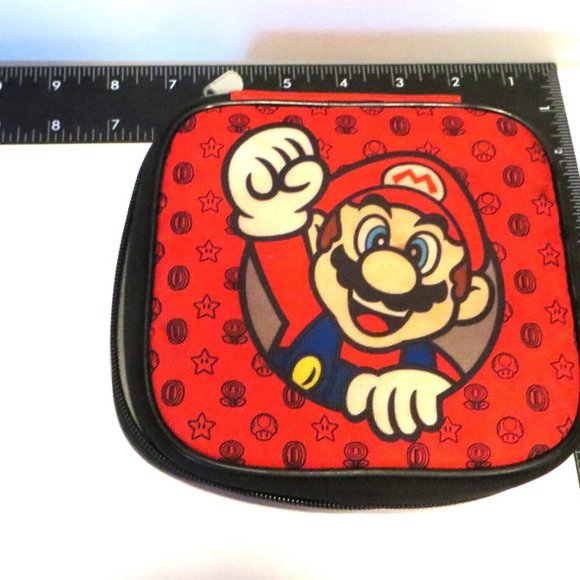 Set Of 2 Game Cases Nintendo Switch Nintendo 2DS Mario Cover Black Red - Picture 11 of 11